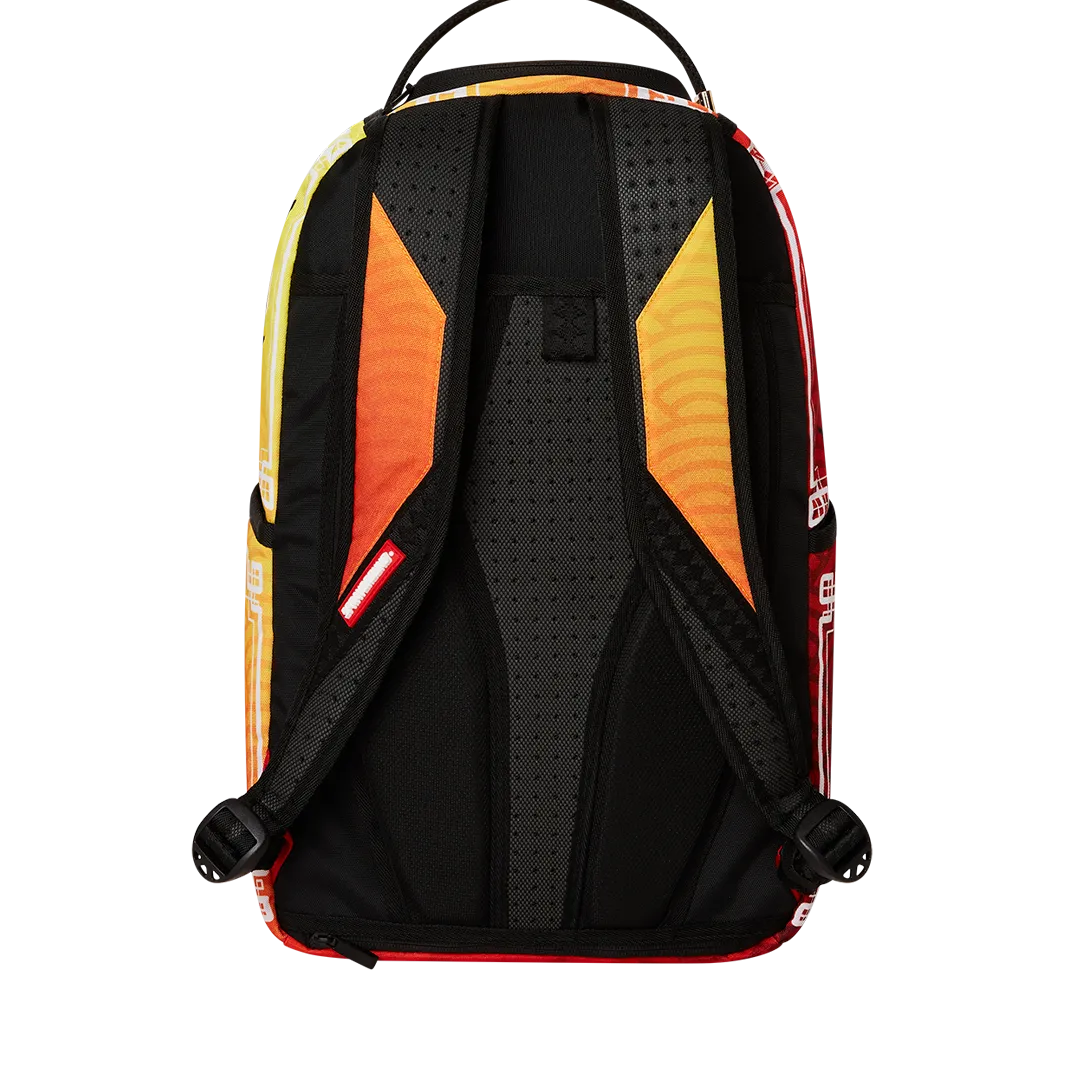 Sprayground Kung Fu Panda Smash Backpack - Orange / Black / White