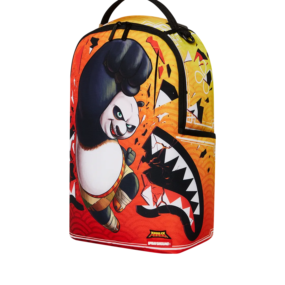 Sprayground Kung Fu Panda Smash Backpack - Orange / Black / White