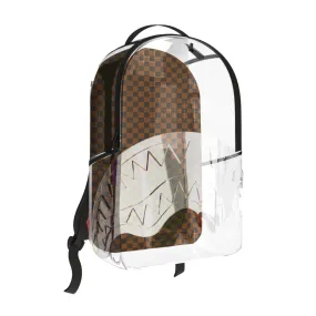 Sprayground Unisex Sip Clear Backpack 910B6656NSZ Brown/White