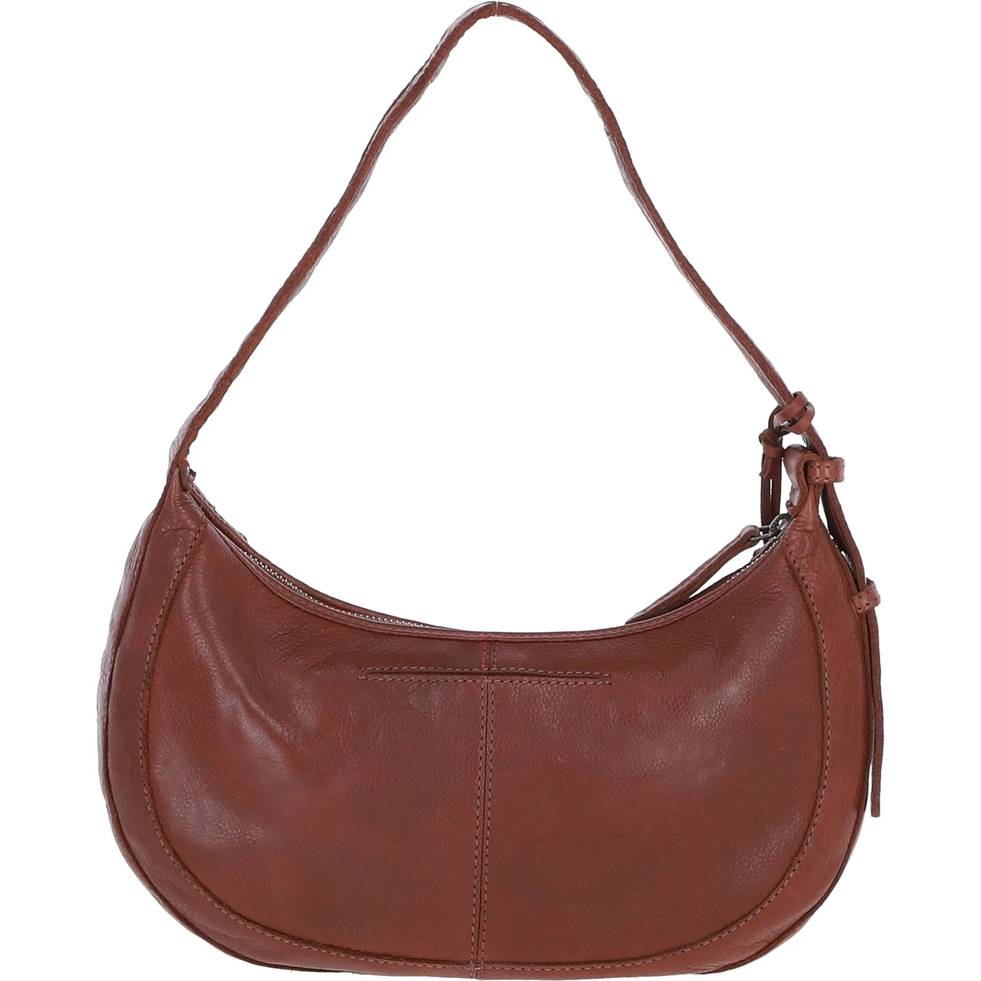 Stylish Ashwood Leather Curved Shoulder Bag Tan: GV-64288