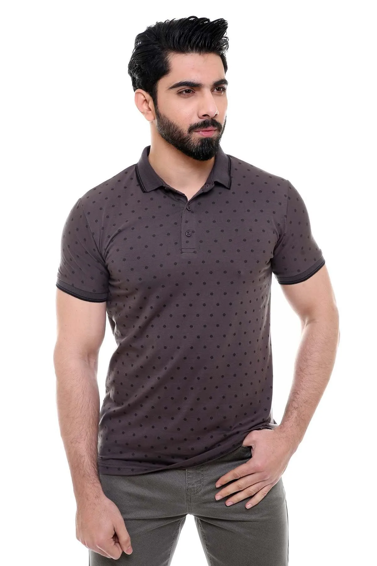 T SHIRT POLO DARK GREY