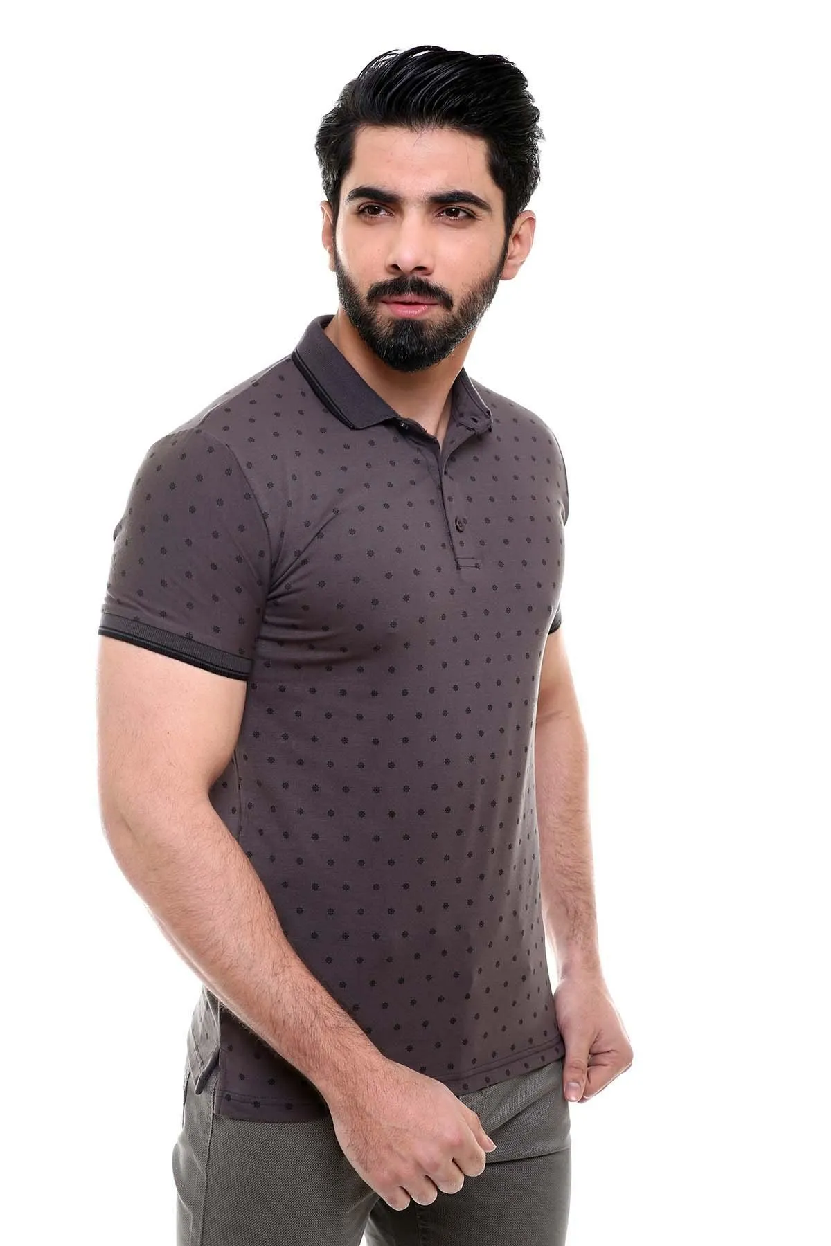 T SHIRT POLO DARK GREY