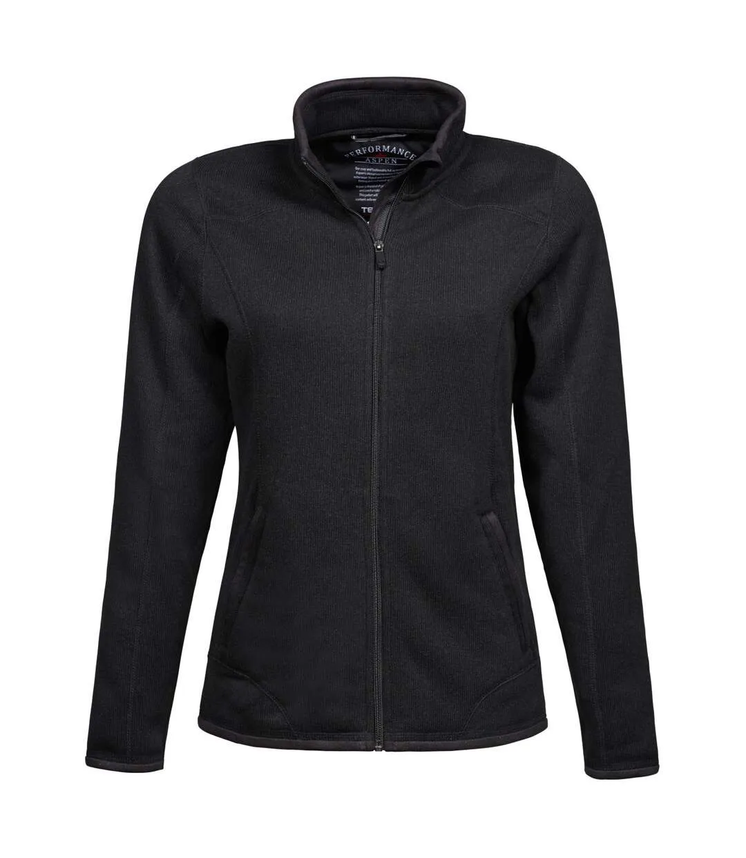 Tee Jays Womens/Ladies Full Zip Aspen Jacket (Black) - UTBC3333