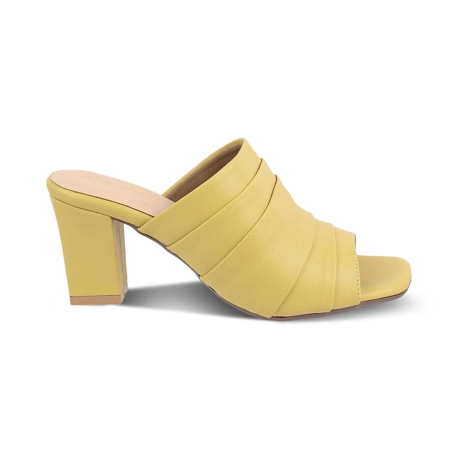 The Coco Yellow Women's Dress Block Heel Sandals Tresmode