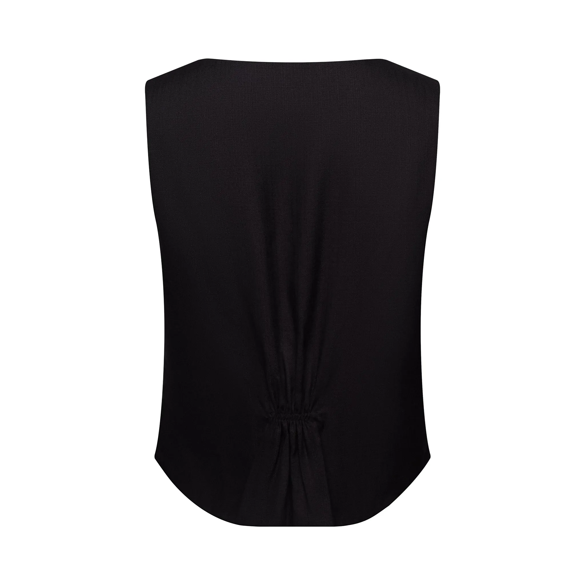 The Macfarland Vest in Black on Black