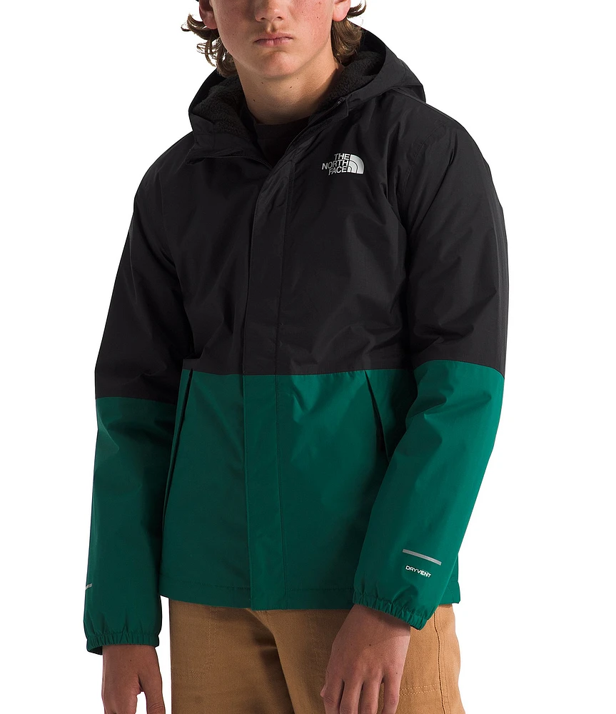 The North Face Little/Big Boys 6-18 Long Sleeve Warm Antora Hooded Rain Jacket