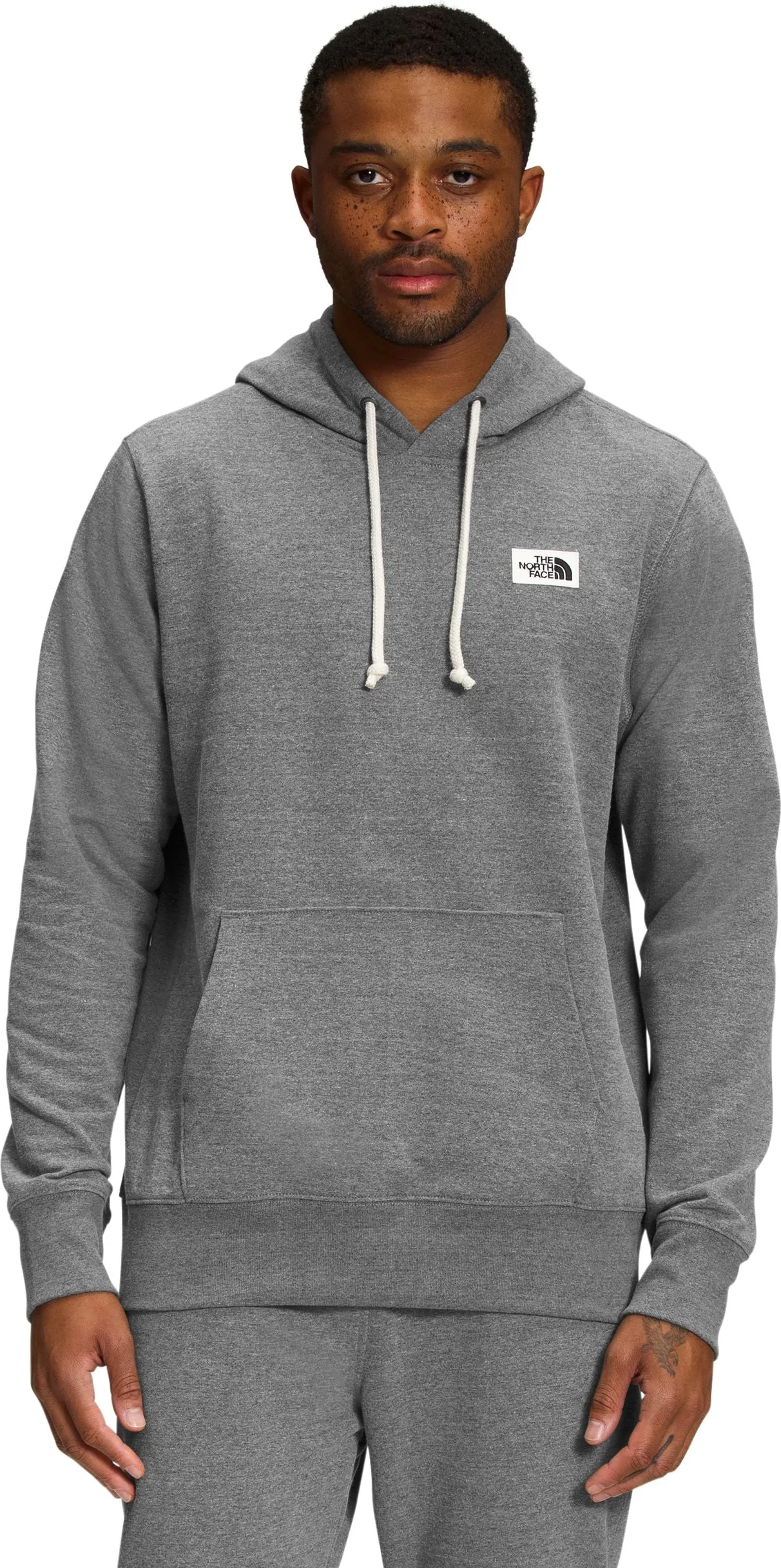 The North Face Men's Heritage Patch Pullover Hoodie TNF Medium Grey Heather