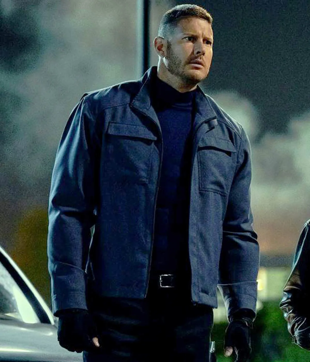 The Umbrella Academy S03 Tom Hopper Blue Cotton Jacket