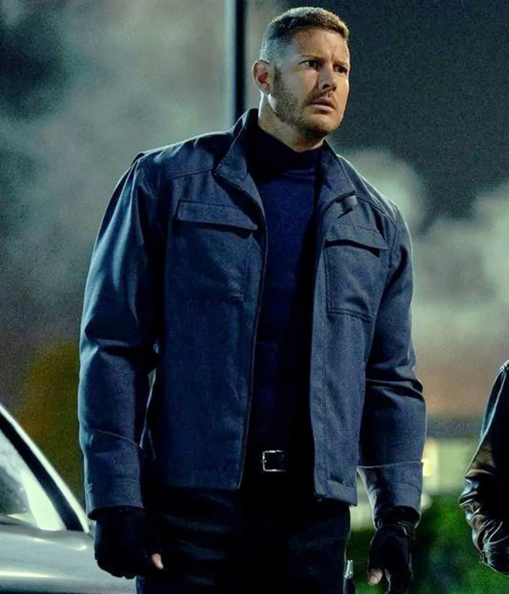 The Umbrella Academy S03 Tom Hopper Blue Cotton Jacket