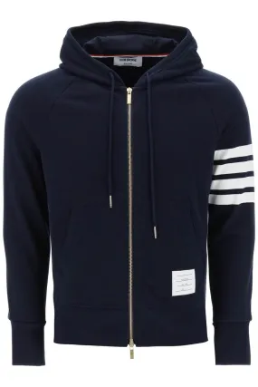 Thom Browne    Thom Browne 4 Bar Zip Up Hoodie