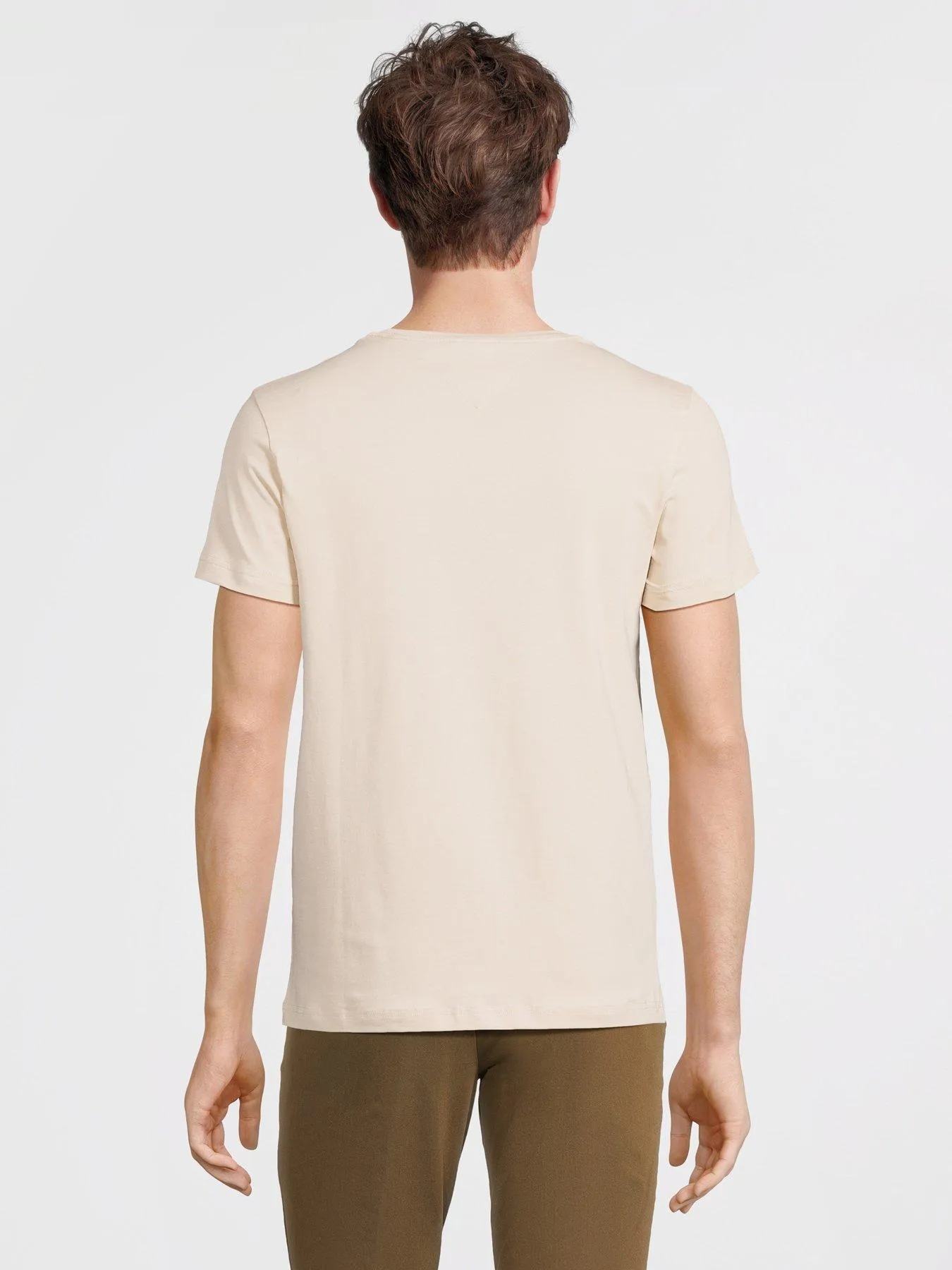 Tommy Hilfiger Tommy Jeans Stretch Slim T-Shirt - Beige