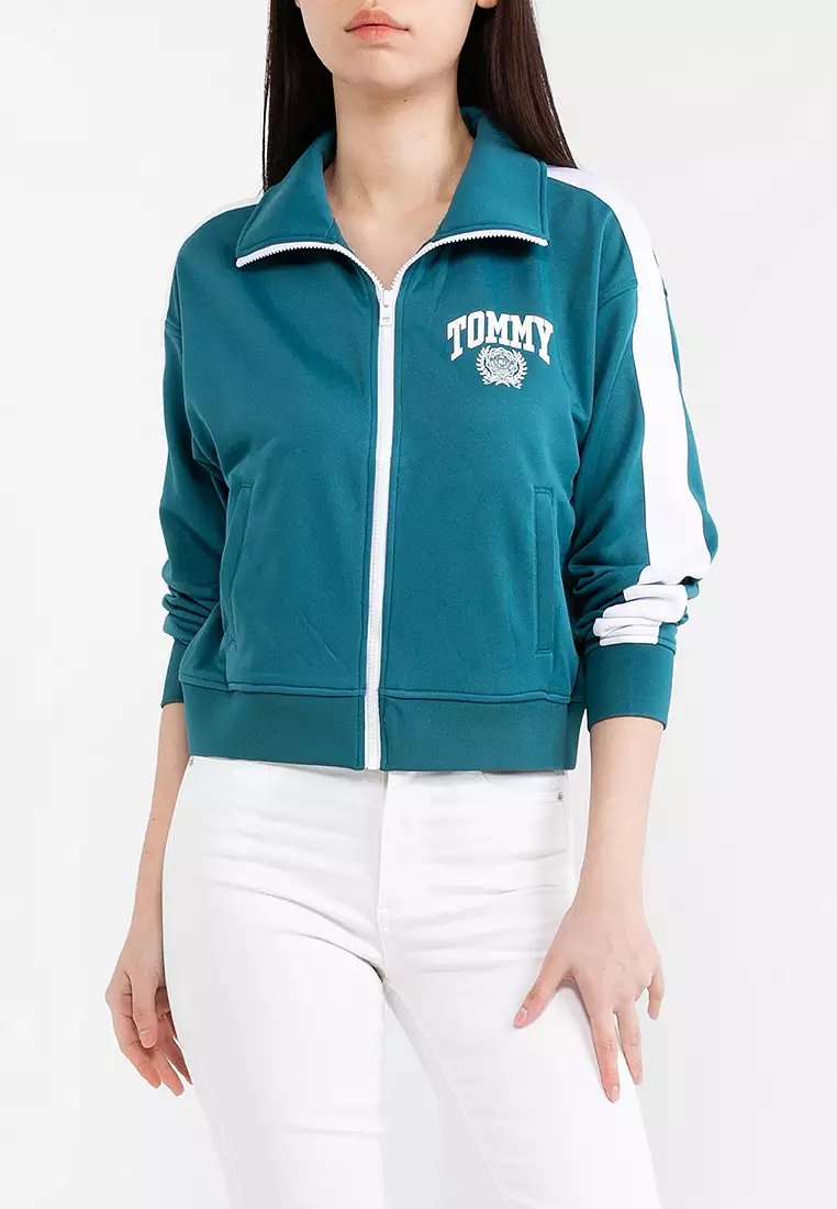 Tommy Hilfiger Varsity Logo Zip Track Jacket - Tommy Jeans