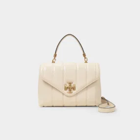 Tory Burch  Kira Small Top Handle Bag in White Leather