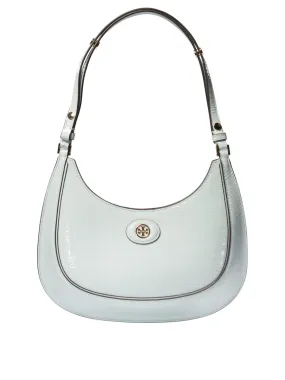 Tory Burch    Tory Burch Robinson Crosshatched Crescent Shoulder Bag