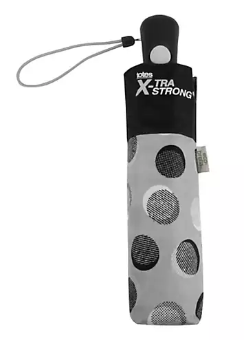 Totes Eco-Brella® X-Tra Strong Auto Open/Close Textured Dots Print Umbrella | Kaleidoscope