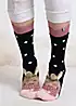 Totes Ladies Pack of 2 Original Rabbit & Fairisle Slipper Socks