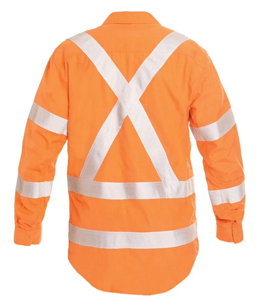 Tuffa Workwear SHCLZ75F - Women's Multitek Inherent FR X Biomotion Closed Front Shirt - Orange - 6