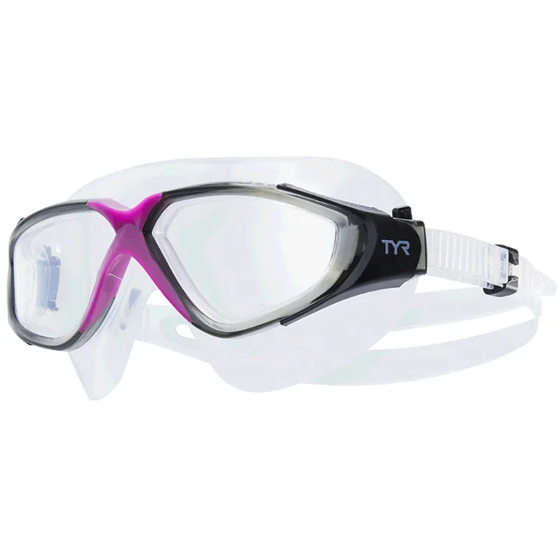 TYR - Rogue Femme Adult Swim Mask Goggles - Clear/Purple/Grey