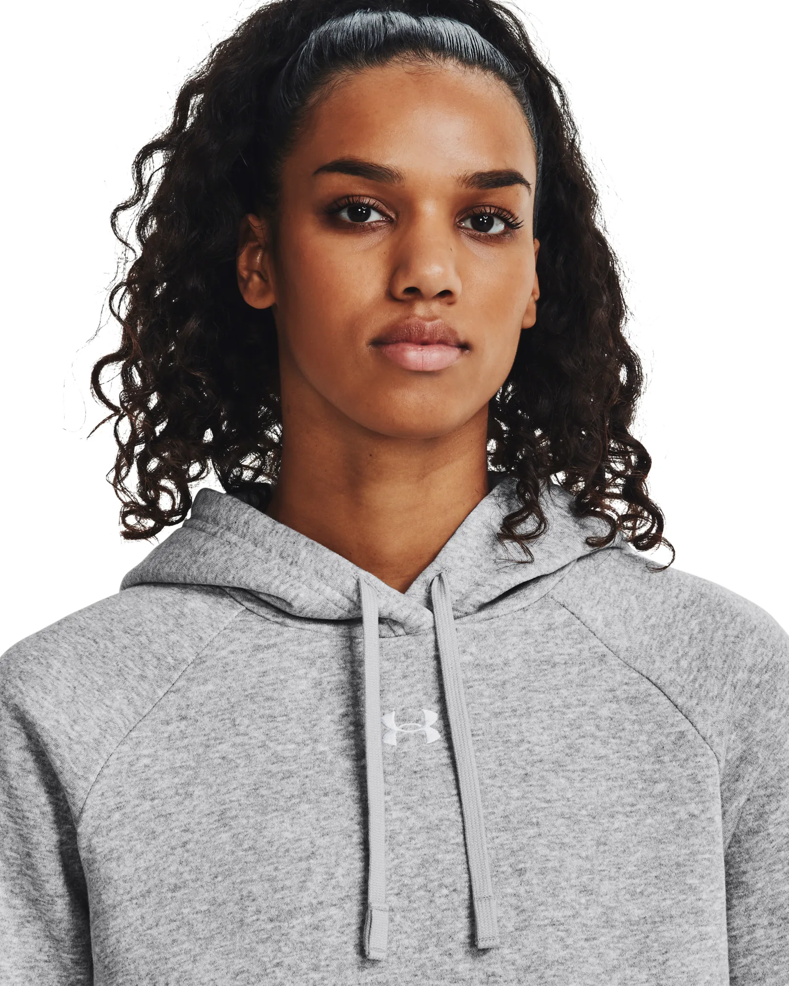 Under Armour Women's UA Rival Fleece Hoodie Mod Gray Light Heather | Buy Under Armour Women's UA Rival Fleece Hoodie M