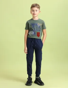 U.S. Polo Assn. Kids Boys Solid Regular Fit Joggers