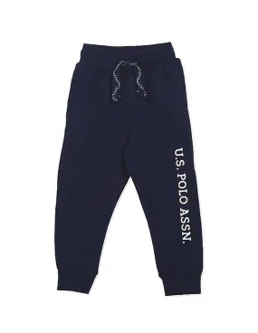 U.S. Polo Assn. Kids Mid Rise Brand Print Joggers