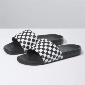 Vans Checkerboard La Costa Slide On - True White / Black