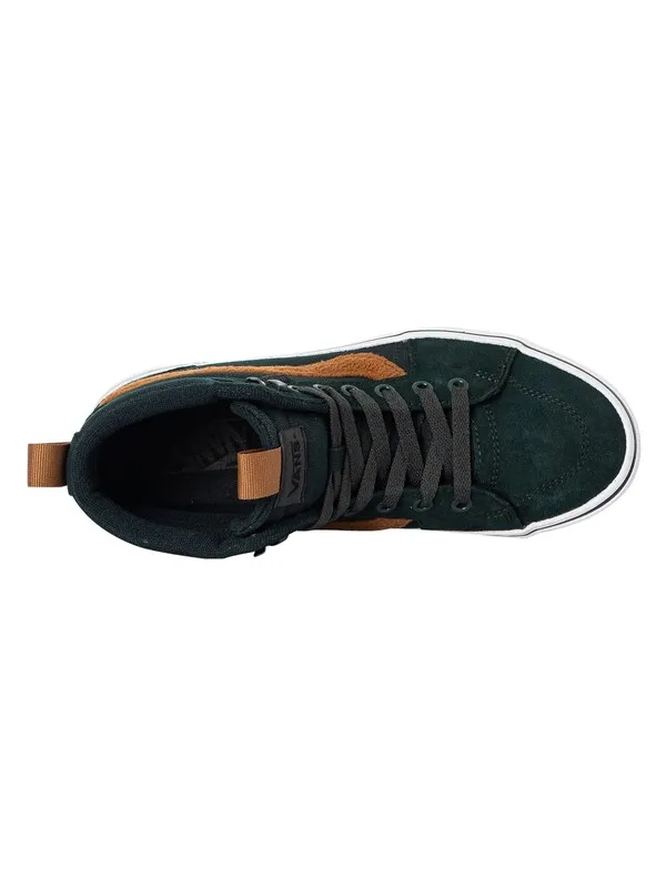 Vans Filmore Hi Vansguard Suede Trainers - Cozy Feels Scarab