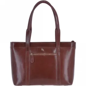 Vegetable Tanned Leather Bag Chestnut : V-23