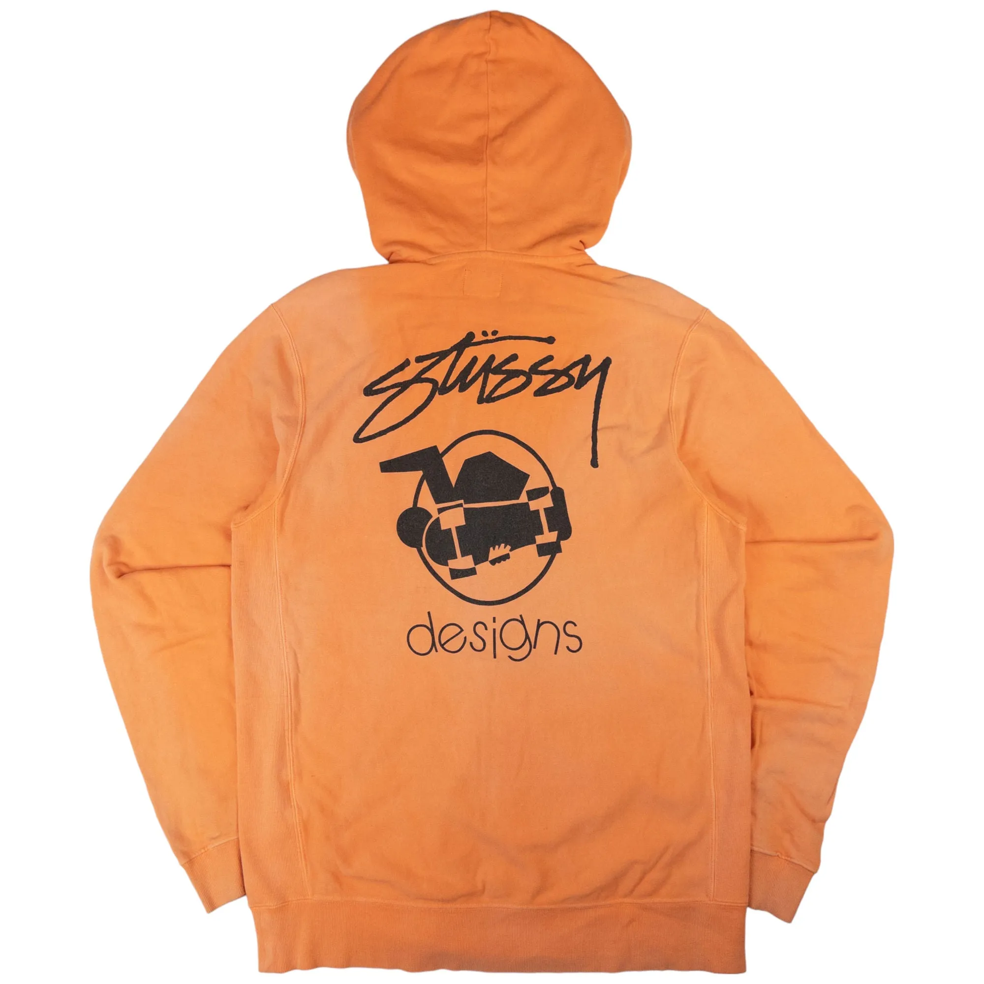 Vintage Stussy Zip Up Skateboard Hoodie Size M | Second Wave Vintage