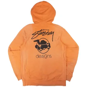 Vintage Stussy Zip Up Skateboard Hoodie Size M | Second Wave Vintage