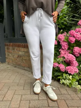 White Basic Reema Joggers 2