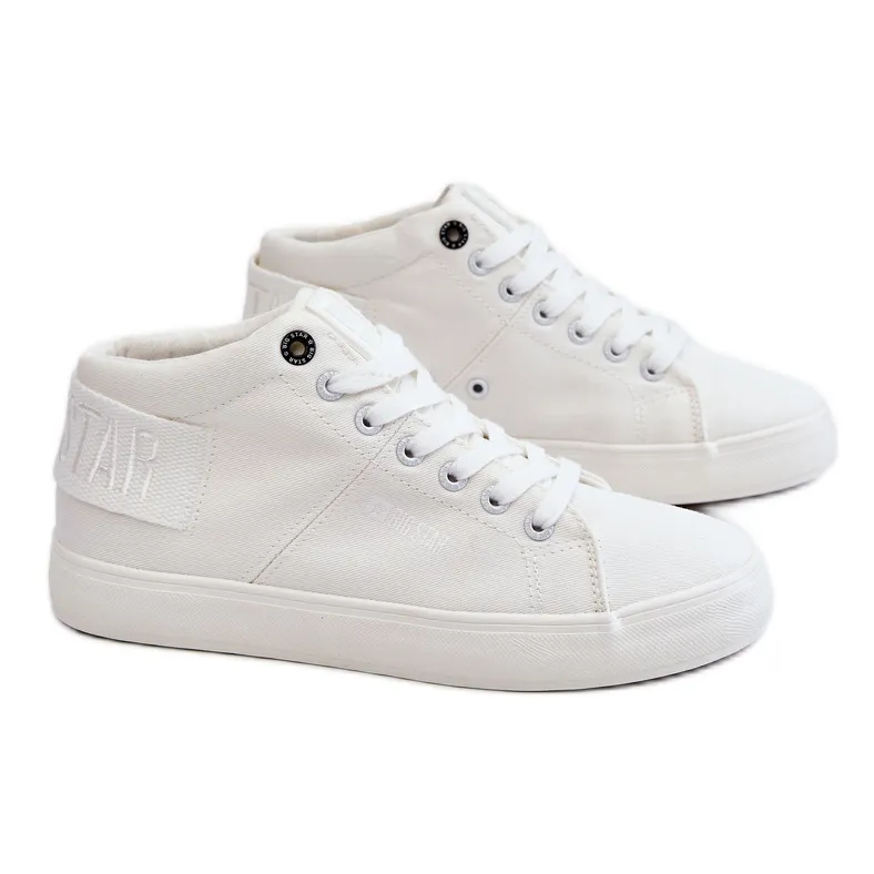 Women's Classic High Top Sneakers Big Star LL274002 White