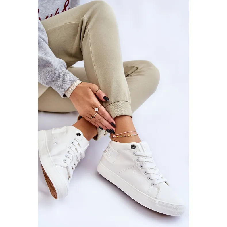 Women's Classic High Top Sneakers Big Star LL274002 White