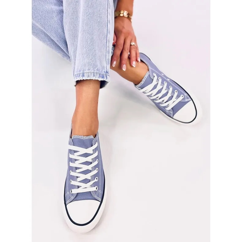 Women's classic sneakers Basic Jeans blue