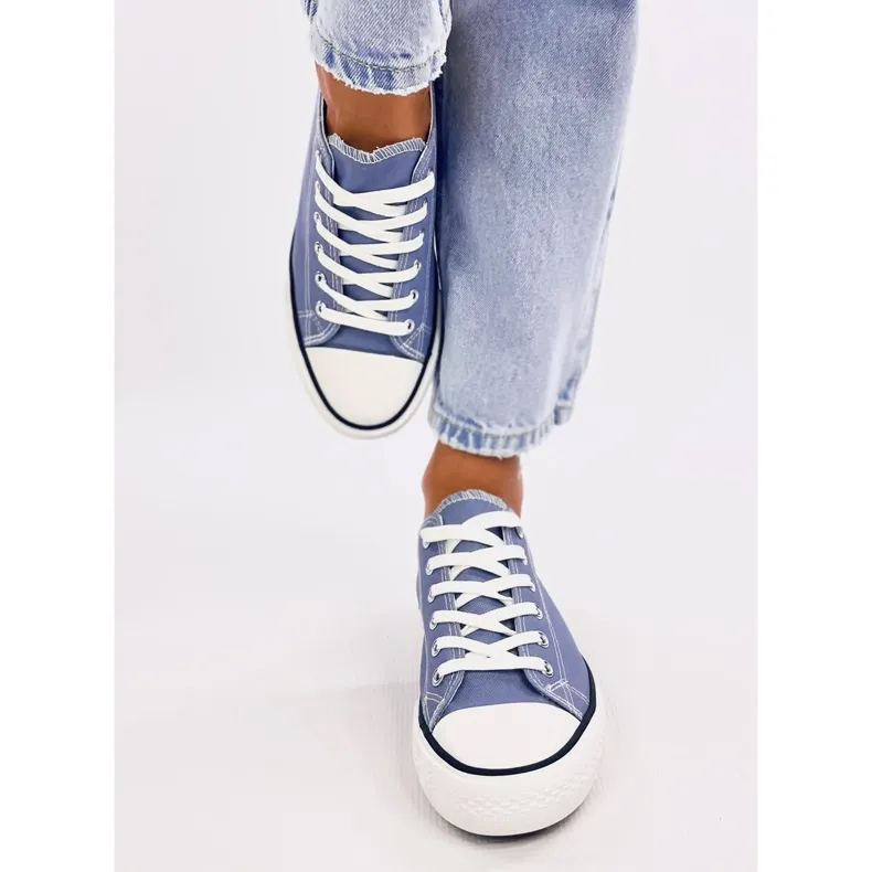 Women's classic sneakers Basic Jeans blue