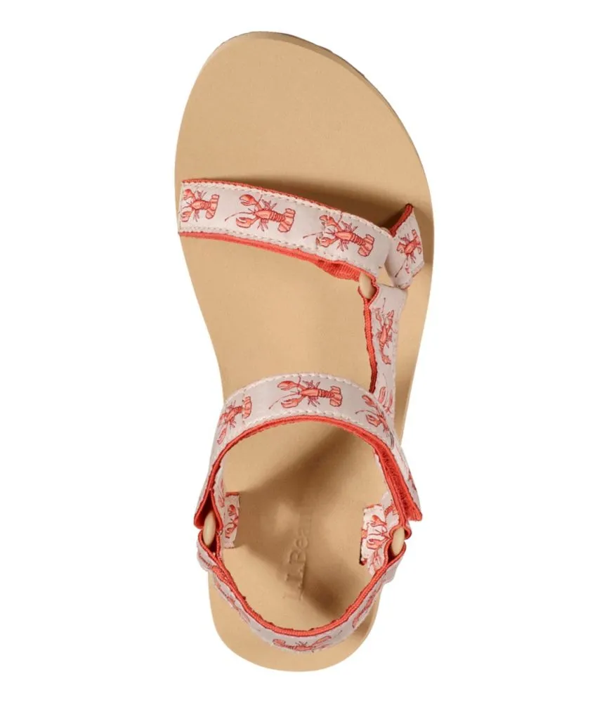 Women's Maine Isle Four-Point Sandals, Sara Fitz Print