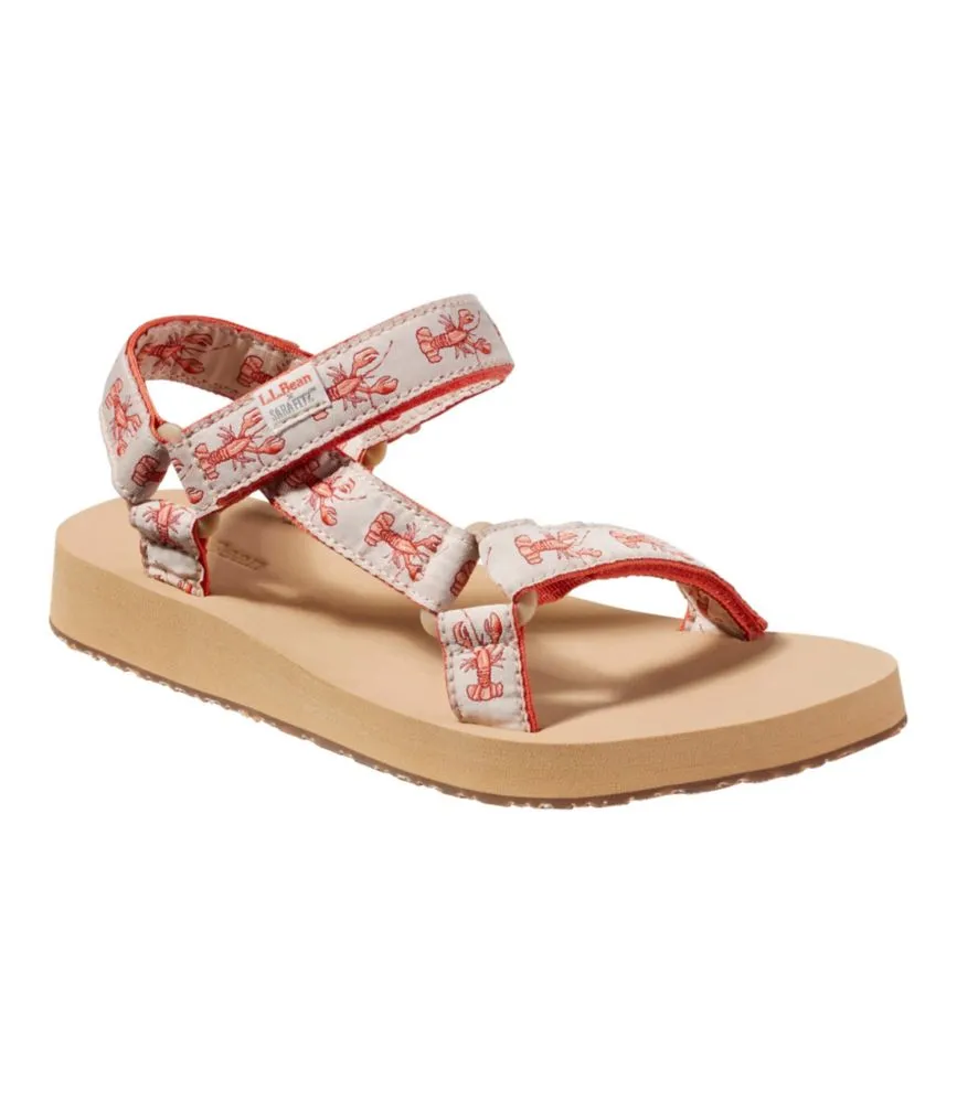 Women's Maine Isle Four-Point Sandals, Sara Fitz Print