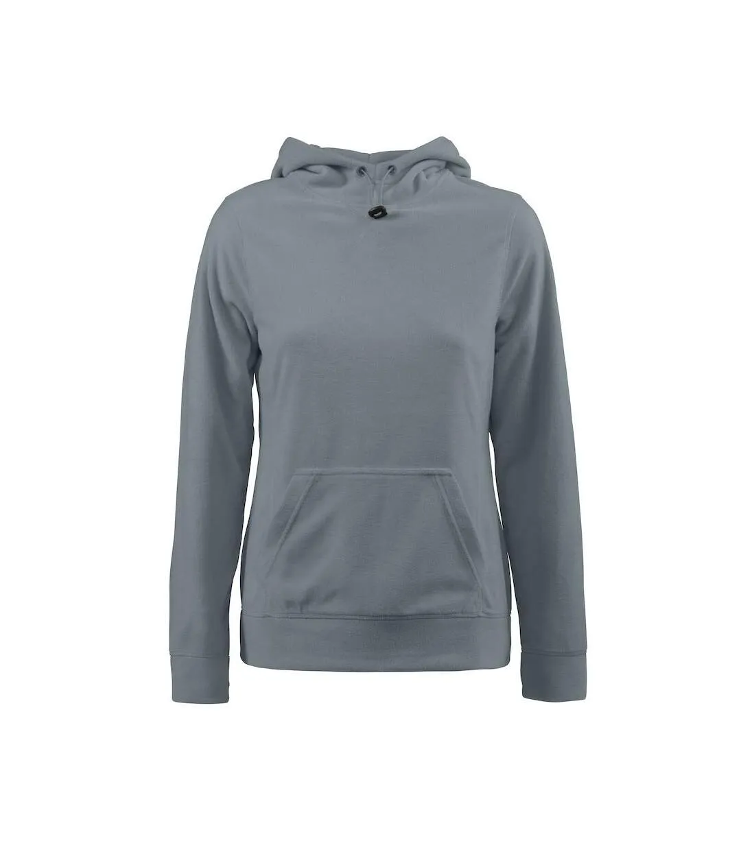 Womens/ladies switch fleece hoodie metal grey Printer RED