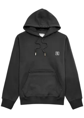 WOOYOUNGMI Logo-embroidered hooded cotton sweatshirt -                         -                     -                