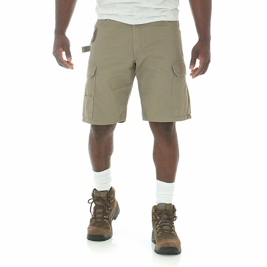 Wrangler Men's Riggs Workwear Ripstop Ranger Cargo Short in Bark