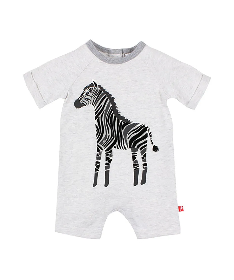 Zoology Zebra Short Sleeve Romper